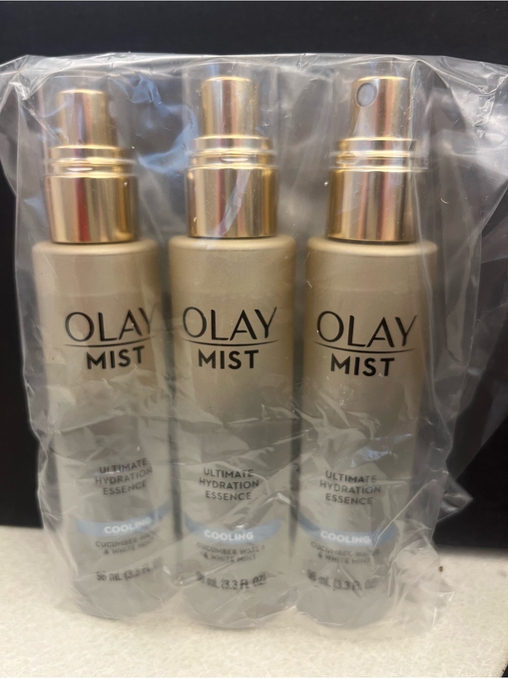 OLAY Mist Ultimate Hydration Essence Spray - Metallic Gold Bottles (3 Pack)